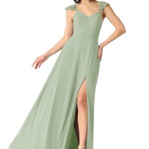 Azazie Everett Dusty Sage Dress